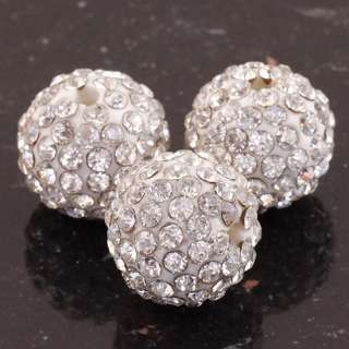   Cz Crystal Disco Ball Loose European Charm Beads Craft Findings  