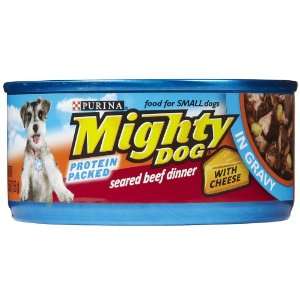  Mighty Dog Seared Beef Dinner with Cheese in Gravy   24x5 