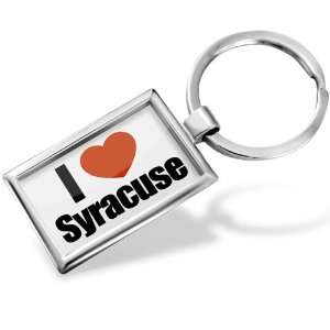 Keychain I Love Syracuse region New York, United States   Hand Made 