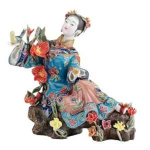  Bed of Flowers Collectible Porcelain Sculpture