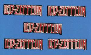 Lot Led Zeppelin Rock Band Iron On Patches Crests  