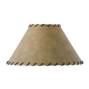  Parchment Floor Lamp Shade w/Leather Trim 22