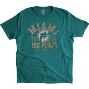   Miami Dolphins Aqua 47 Brand Vintage Scrum T Shirt