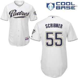  Evan Scribner San Diego Padres Authentic Home Cool Base 