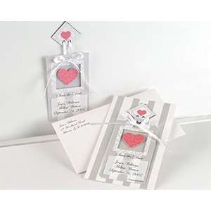 Save the Date Custom Magnet Shadow Box Cards with Envelopes  Heart 