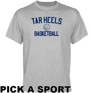   Carolina Tar Heels Ash Custom Sport Icon T shirt