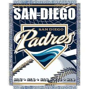 San Diego Padres MLB Triple Woven Jacquard Throw (MLB Series) (48x60)
