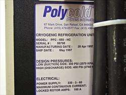 Polycold PFC 550 HC Cryogenic Refrigeration Unit  