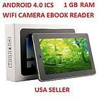   ANDROID 4.0 ICS TABLET EBOOK READER WIFI FLASH PLAYER 11 SUPPORTED