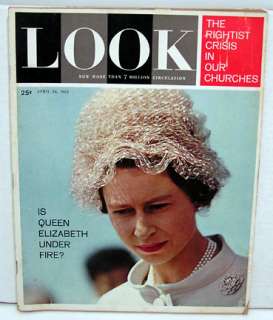 April 24, 1962 LOOK Magazine QUEEN ELIZABETH Cuba  