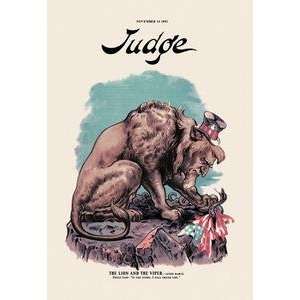  Vintage Art Judge The Lion and the Viper   09663 2