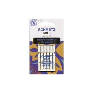   Schmetz Embroidery Gold Machine Needles 90/14 Arts, Crafts & Sewing