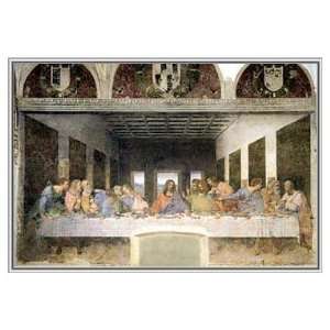  Leonardo Da Vinci the Last Supper Framed Poster   Quality 