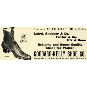   Shoe Boot Laird Schaber Foster   Original Print Ad