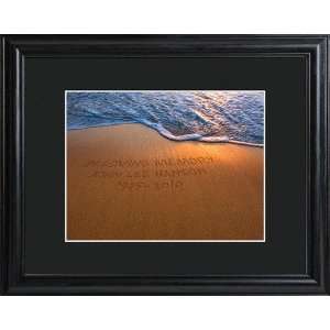   Personalized Message in the Sand Memorial Wood Frame