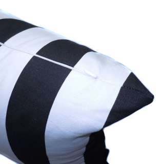   Black White Zebra Stripe Linen Cushion/Pillow/Throw Cover*Custom Size