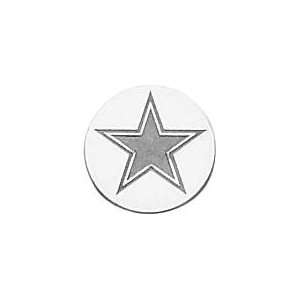  Sterling Silver NFL Dallas Cowboys Logo Tie Tac Jewelry