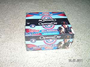 2011 Topps Opening Day Baseball Sealed Hobby Box 041116419362  