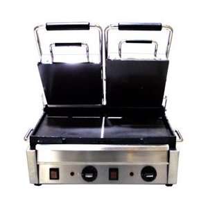   ) Commercial Panini Sandwich Double Grill Flat 18