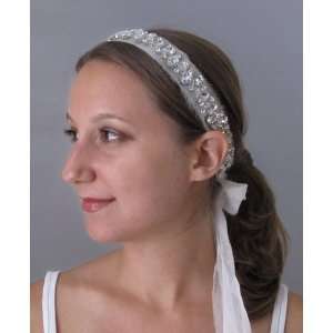    Carolina Rodriguez Emma Silk Chiffon Jeweled Headwrap Beauty