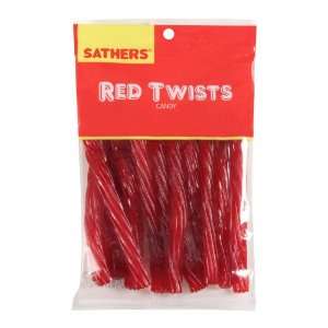 Sathers Red Twists (Pack of 12)  Grocery & Gourmet Food
