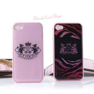  Cute Juicy Couture Designer Case for iPhone 4G, 4GS Pink 