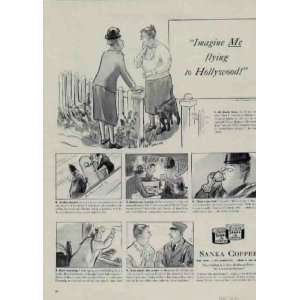   to Hollywood  1939 Sanka Coffee Ad, A3611. 