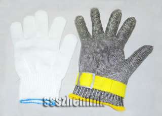 Safety Cut Proof Protect Glove 100% Stainless Steel Metal Mesh Butcher 