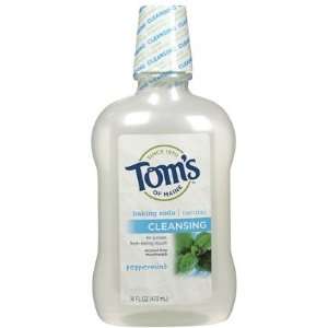 Toms of Maine Fluoride Free Cleansing Mouthwash Perppermint Baking 