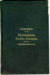   1911 photo illustrated report BIRMINGHAM ALABAMA Public Schools  