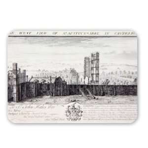  The West View of St. Austins Abbey, in   Mouse Mat 