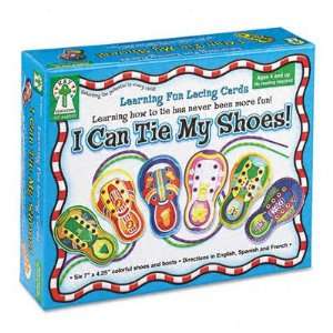   Can Tie My Shoes Lacing Cards Ages 4 and Up Case Pack 2 Electronics