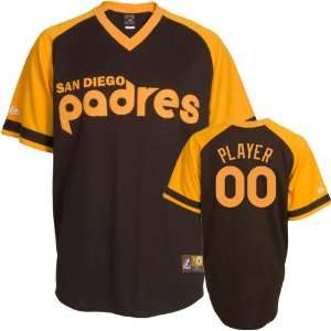 San Diego Padres Cooperstown Brown  Any Player  Replica Jersey