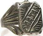 antique 19thc indian hindi silver ring saajan size 10 returns