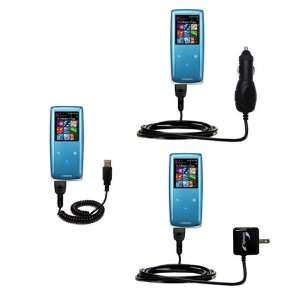 USB cable with Car and Wall Charger Deluxe Kit for the Samsung YP S3 