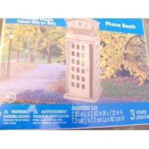 Creatology Wooden Puzzle ~ Phone Booth Creatology Toys 