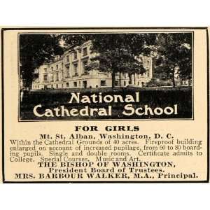  1909 Ad National Cathedral School Alban Barbour Walker 