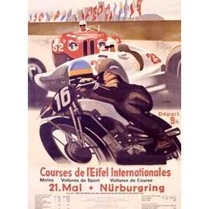 Alfred Hierl   Course de lEifel Internationales Giclee on acid free 