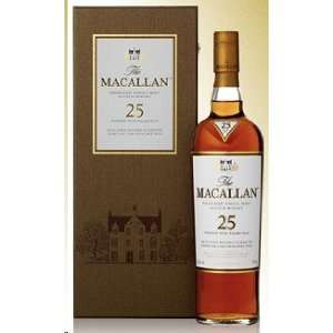  Macallan Single Malt Scotch 25 Yr. 750ML Grocery 