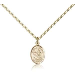  Gold Filled St. Saint Catherine of Siena Medal Pendant 1/2 