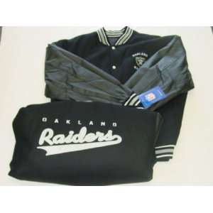   NFL Reversible Leather and Wool Jacket (Large)