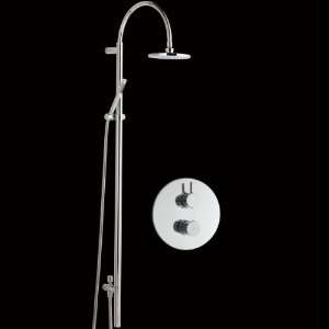 Clio Twin concealed thermostatic shower valve with Minimalist Grand 