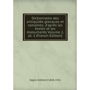   Volume 2, pt. 1 (French Edition) Saglio Edmond 1828 1911 Books