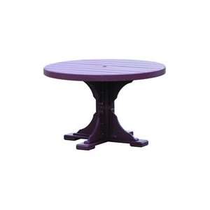  Amish Poly Vinyl 4 Round Table