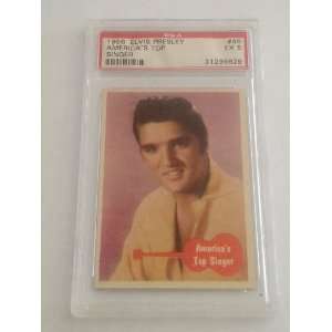   Presley Card #46 Americas Top Singer PSA Graded 5 EX 