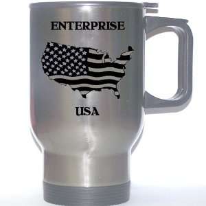  US Flag   Enterprise, Alabama (AL) Stainless Steel Mug 