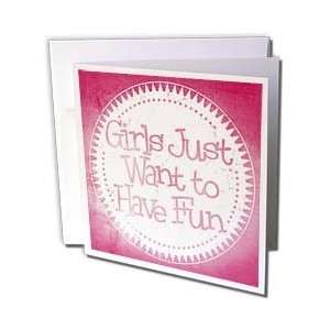  Anne Marie Baugh Fun Word Art   Pink On White Girls Just 