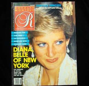 VINTAGE ROYALTY MONTHLY MARCH 1989 PRINCESS DIANA  