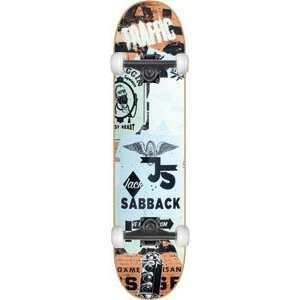  Traffic Sabback Canvas Complete Skateboard   7.87 w/Mini 