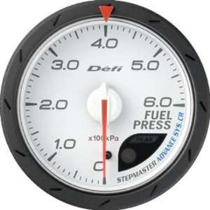  DEFI Advance CR White 60mm Fuel Pressure Gauge (Metric 